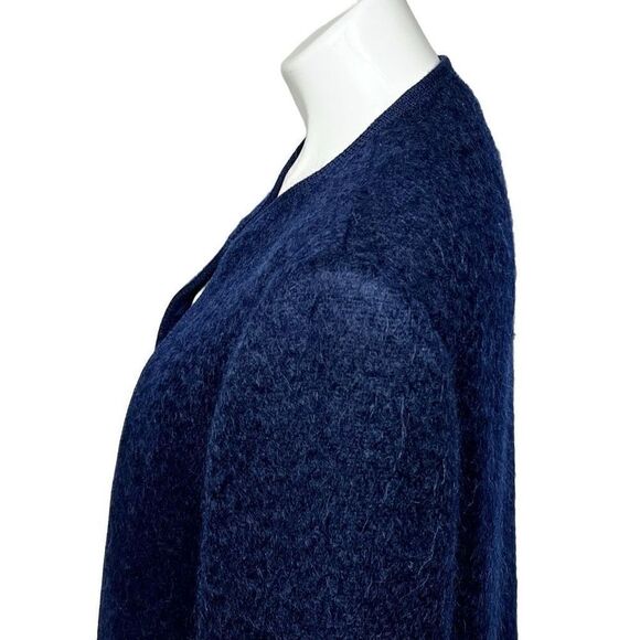 Vintage The Scotch House Rannoch Designs navy blue open front wool and mohair bl - Picture 5 of 15